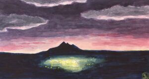 Looking Towards Carson / Greg Moon / Watercolor / 16 x 20 (uf) / 27 x 31 (f) / $1,250