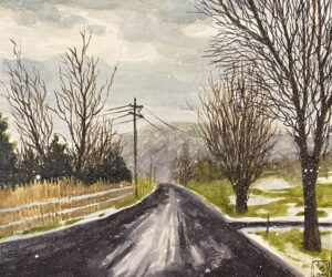 EARLY SNOW / Greg Moon / Watercolor / 10 x 12 (uf) / 21x 23 (f) / $435