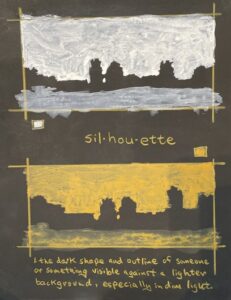 Silhouette / Greg Moon / Mixed Media / 10 x 8 / $235