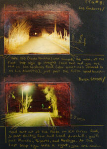 Taos Travel Guide 8 / Greg Moon / Mixed Media / 15 x 11 / $365