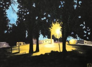 Hyde Part Revisited / Watercolor / 11 x 15 (uf) / 22 x 26 (f) / $935