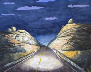 NM104 / Greg Moon /Watercolor / 16 x 20 (uf) / 27 x 31 (f) / $1,250