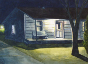 THRESHOLD / Greg Moon / Watercolor / 11 x 15 (uf) / 22 x 26 (f) / $935